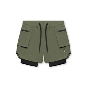 BRAND NEW! ASRV DSG-0651 CARGO SHORTS - OLIVE - MEDIUM
